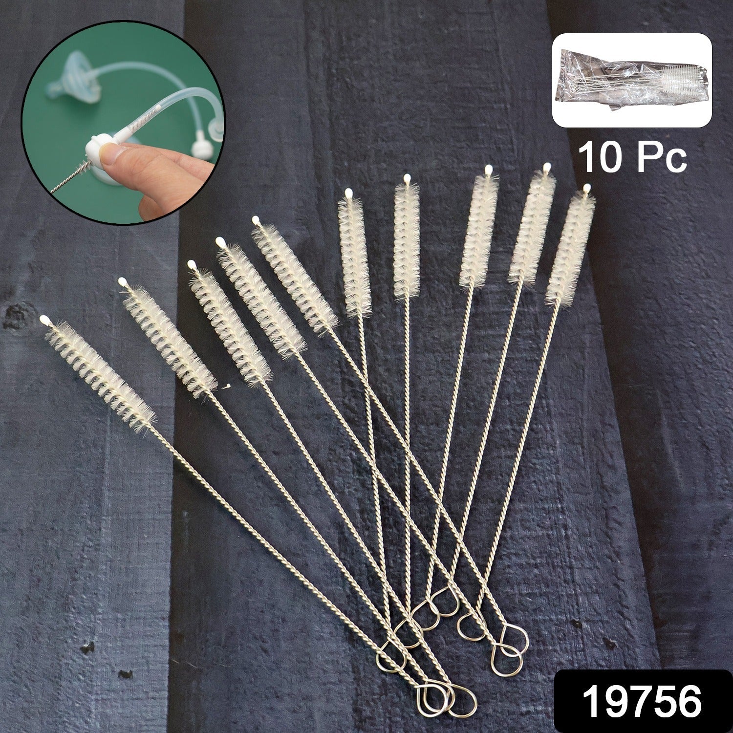 Straw & Bottle Cleaning Brush Set (10 Pc) Straw & Bottle Cleaning Brush Set (10 Pc)